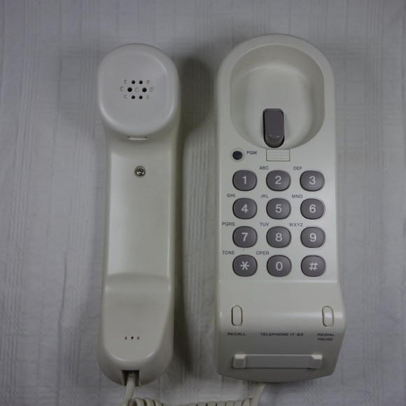 Vintage Retro 80s-90s Sony IT-B3 Cream/Beige Wired Telephone - Picture 4 of 14
